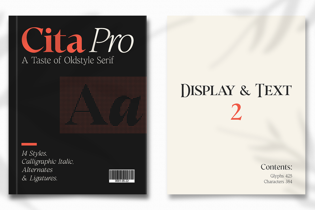 Cita Pro Serif Family, a Serif Font by xdCreative (Photo 6 of 10)