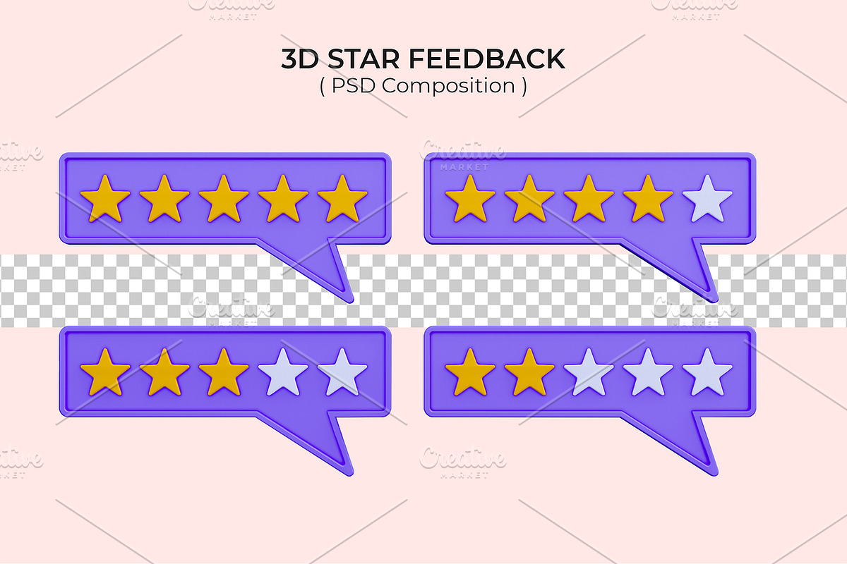 Giving star ratting feedback 3d icon, a Templates & Theme by deviapuspitasari2 (Photo 2 of 2)
