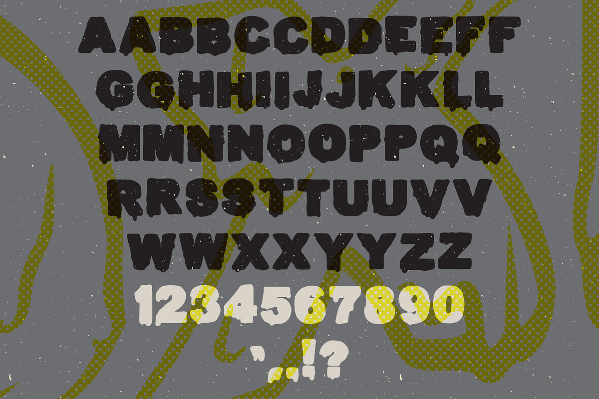 Toxic Font, a Sans Serif Font by Joshua Swain (Photo 2 of 9)