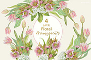 PINK TOOLBOX-70+DesignElements, an Illustration by watercolorwild.graphics (Thumbnail 8 of 13)