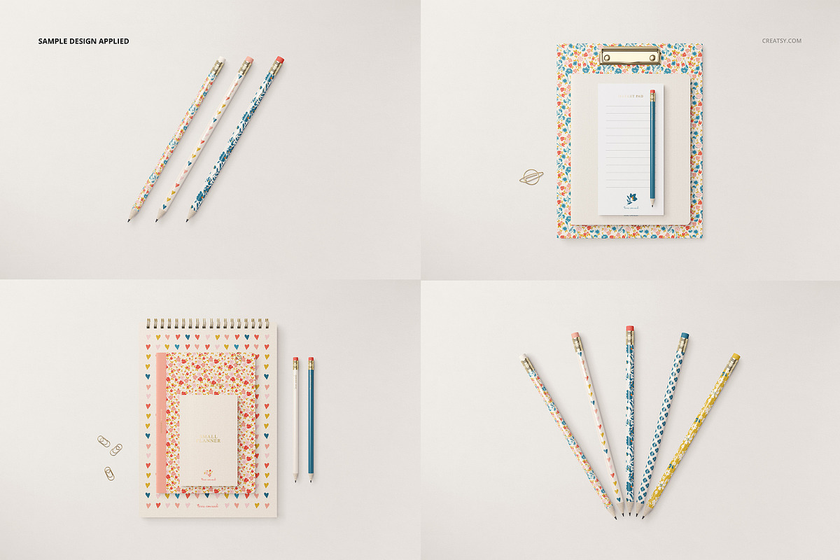 Stationery Set Mockup Bundle, a Books & Magazine Mockup by creatsy5 (Photo 12 of 16)