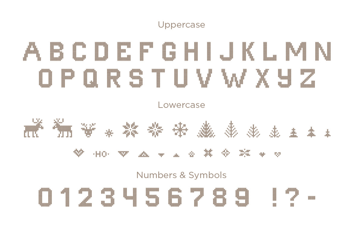 UGLY SWEATER Font and backs, a Font by VasilkovS (Photo 2 of 7)