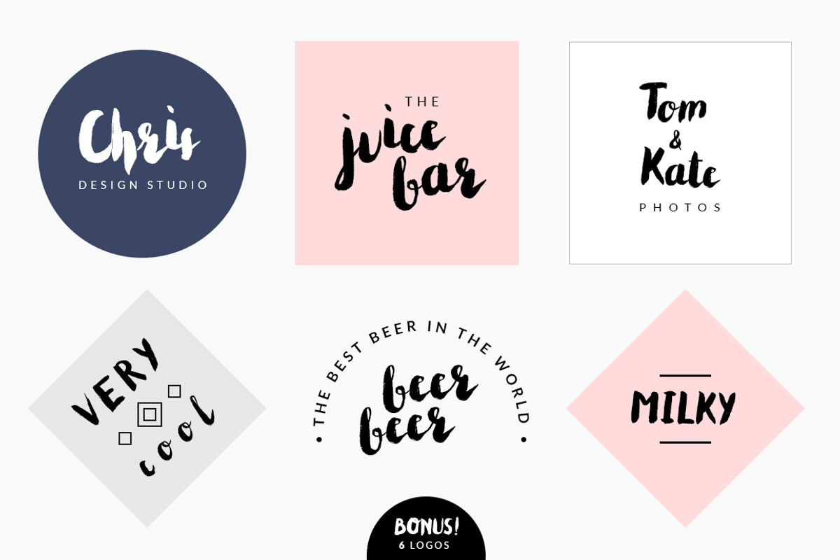Cheeky - handwritten brush font +BONUS preview 3
