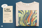 Folded T-Shirt PSD Mockup, a Shirt Mockup by 34store (Thumbnail 1 of 5)