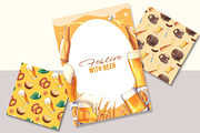 Bavarian Beer Festival Watercolor, a Food Illustration by CreativeValuation (Thumbnail 7 of 12)