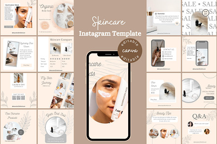 Skincare Instagram Post Canva
