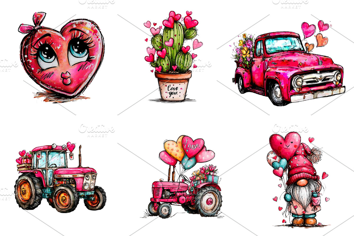 Howdy valentine's Sublimation, an Illustration by CreationArt (Photo 2 of 6)