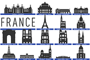 Landmarks of France, an Illustration by Jozsef Balazs-Hegedus (Thumbnail 1 of 5)
