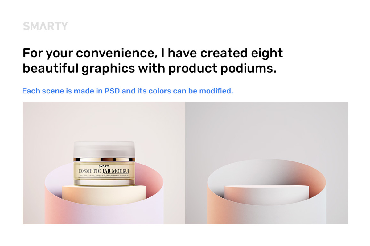 Cosmetic jar mockups bundle, a Packaging Mockup by Smarty Mockups (Photo 19 of 28)