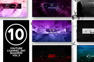 10 Youtube Channel Art Banners vol.5