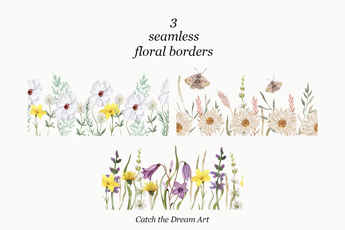 Steppe of Bravery Summer Wildflowers, a Decorative Illustration by Catch the Dream Art (Photo 9 of 11)