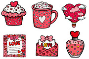 Valentine's Day Clipart, an Illustration by CreationArt (Thumbnail 2 of 5)