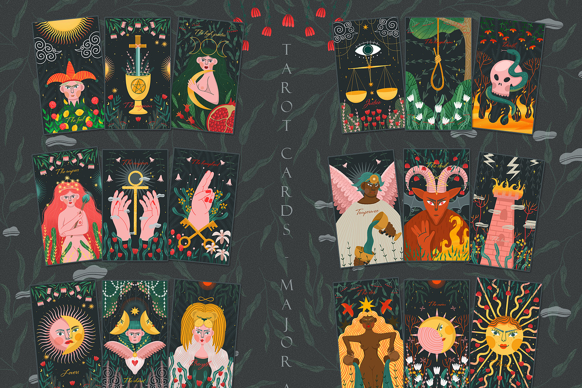 Tarot cards. Major and minor arcana, a Decorative Illustration by Chikovnaya (Photo 2 of 8)