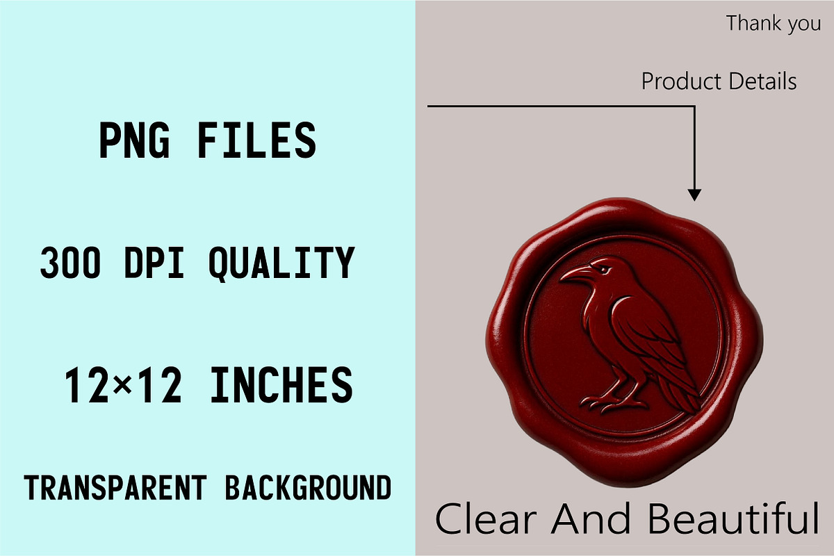 Elegant Red Wax Seal Stamp Clipart B, an Illustration by SVGArt (Photo 7 of 8)