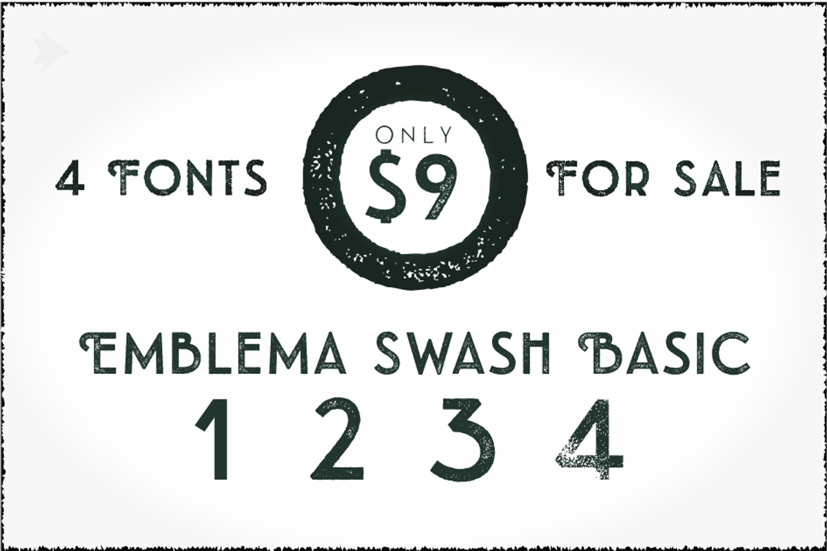 4FONTS ONLY 12 for sale, a Sans Serif Font by graffistyling (Photo 5 of 5)