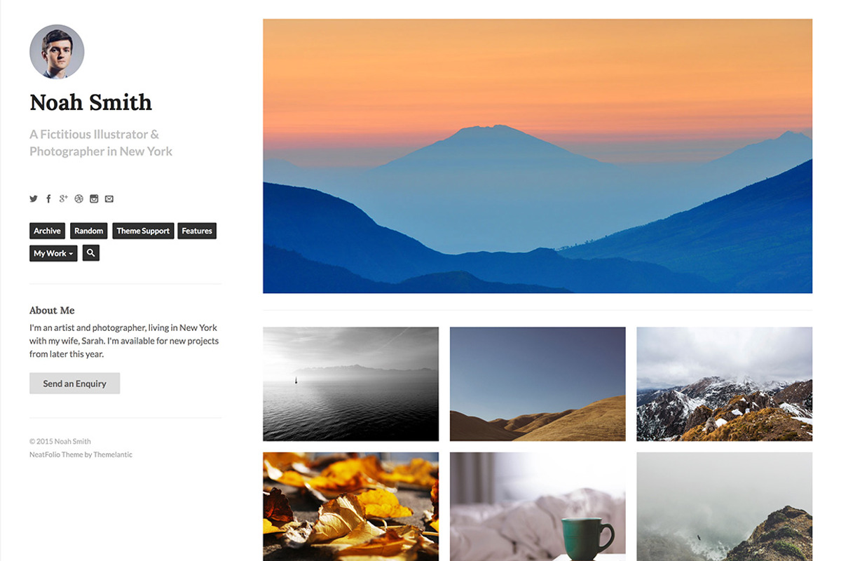 NeatFolio Tumblr Theme, a Websites & App Template by Themelantic (Photo 3 of 5)