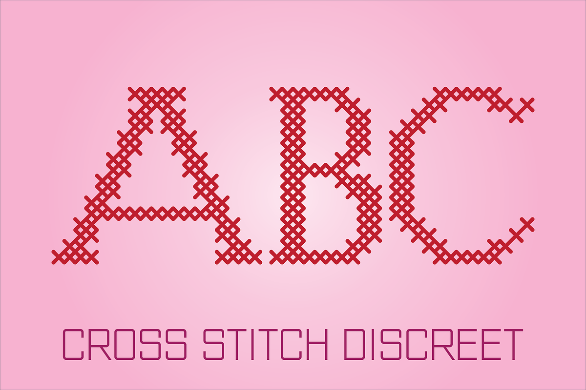 Cross Stitch Display Font Bundle, a Font by GG Design (Photo 12 of 23)