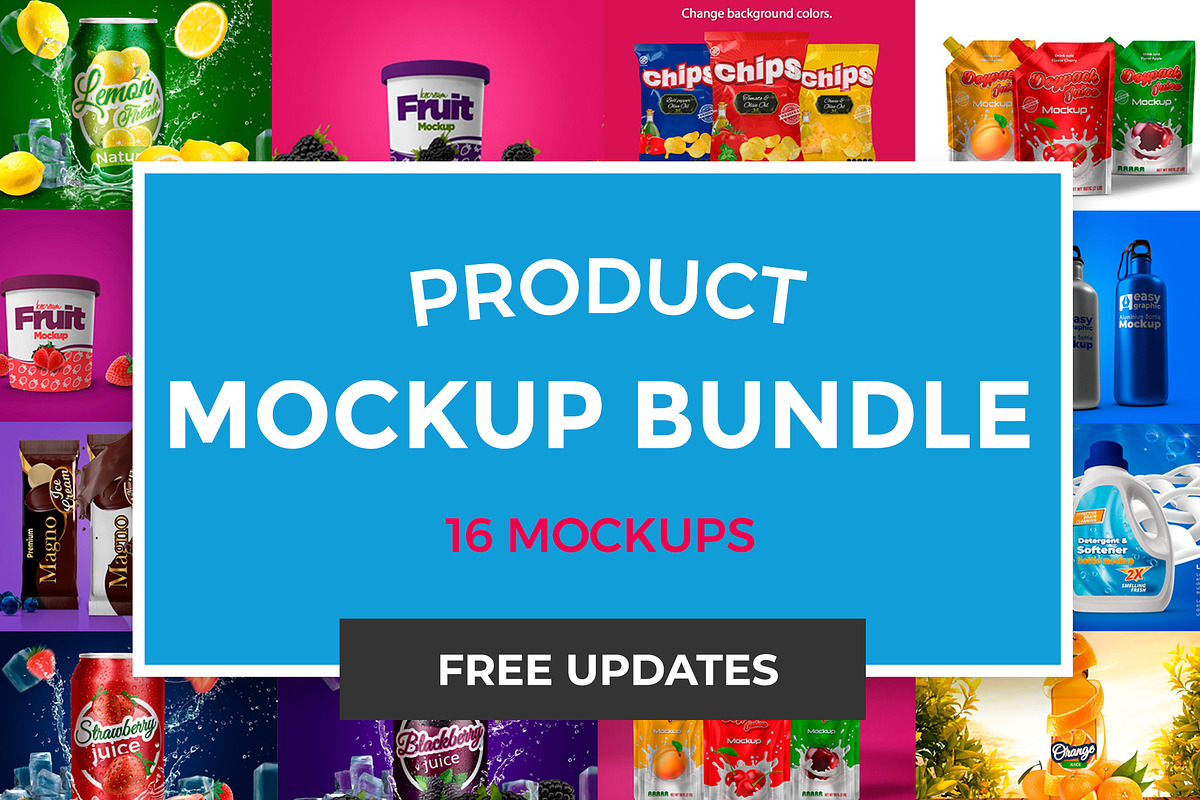 Mockup Bundle Products, a Packaging Mockup by rogeriomarcos (Photo 1 of 14)