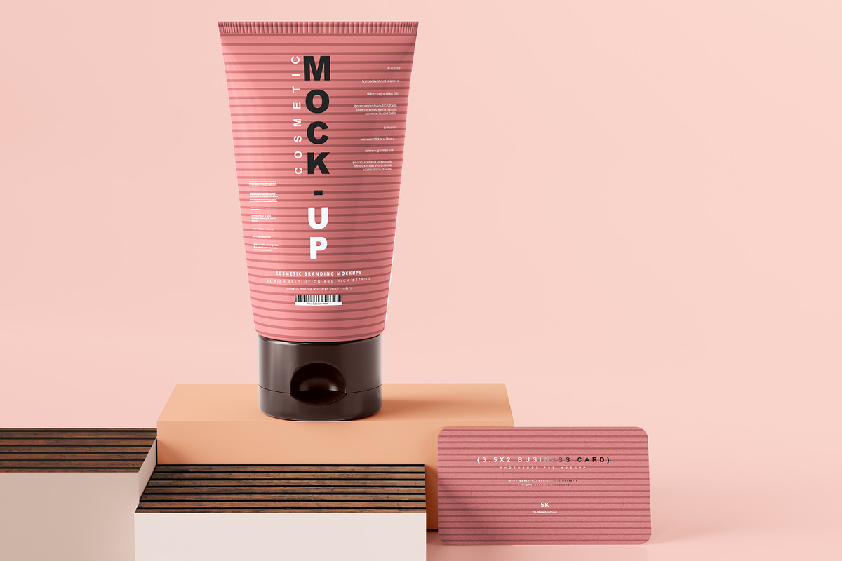 250+ Cosmetic Branding Mockup Bundle, a Cups & Container Mockup by pmvch (Photo 104 of 273)