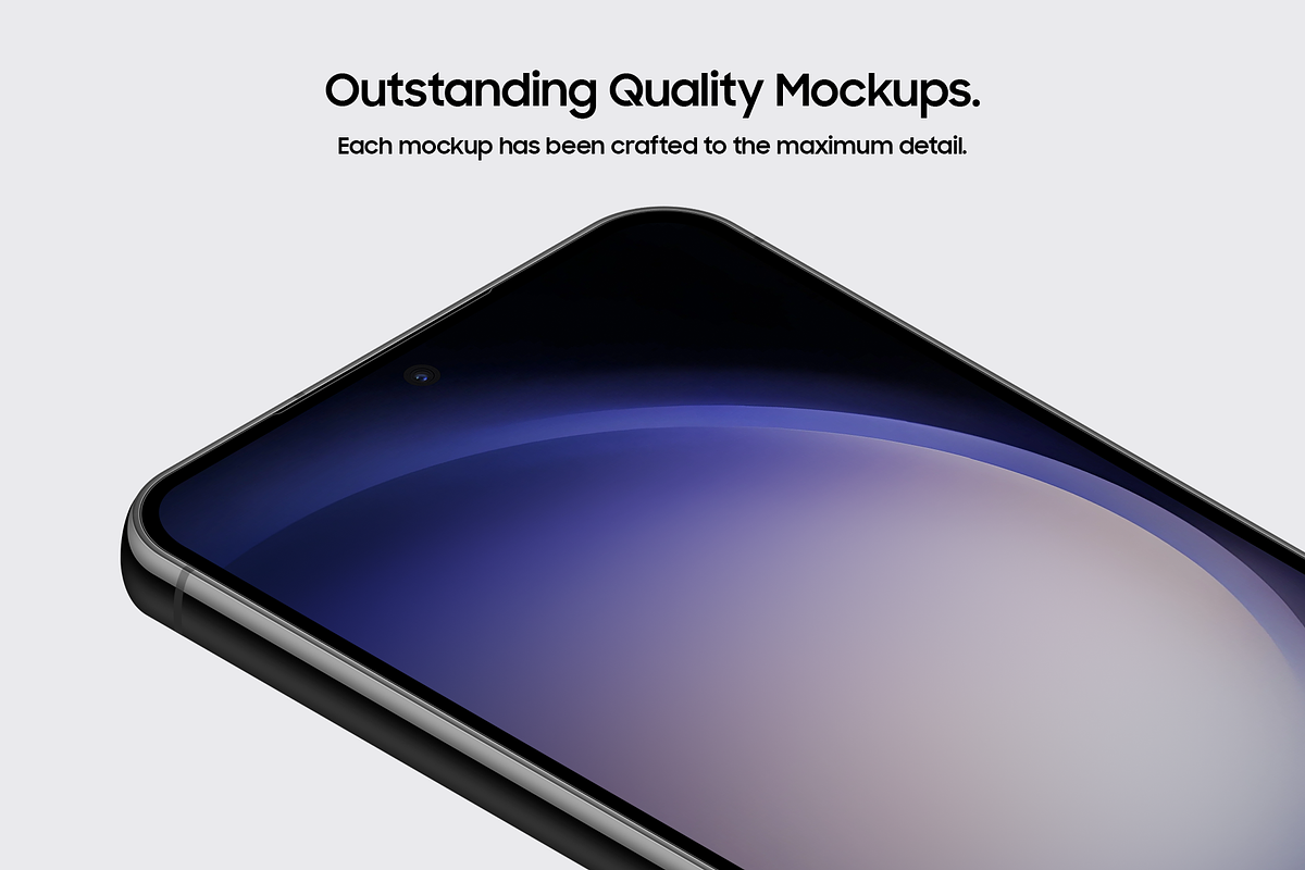 Galaxy S23 - 21 Mockups Scenes, an Android Mockup by Asylab (Photo 4 of 40)