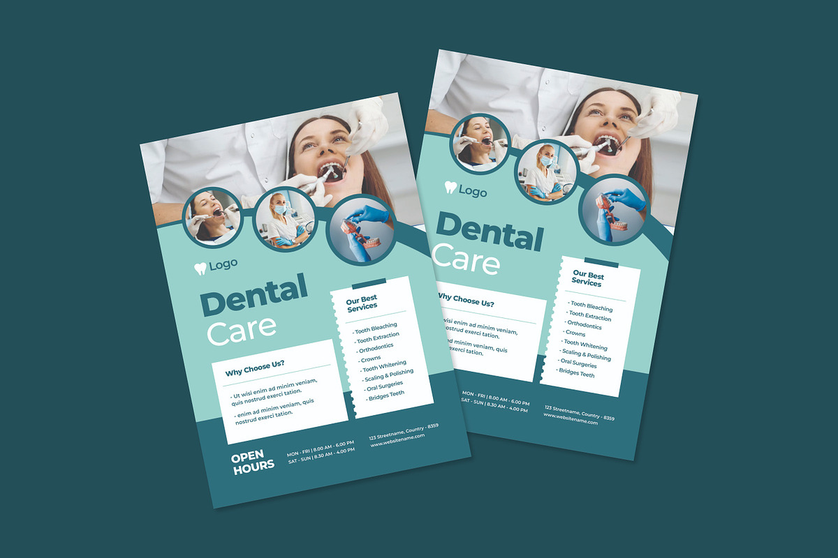 Dental Care - Flyer, a Brochure Template by Izdihaar_Studio (Photo 3 of 3)
