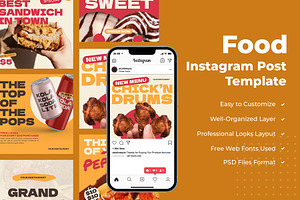 Food Instagram Post Layout