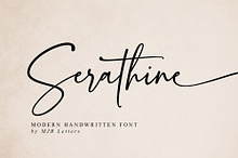 Serathine - Handwritten Font