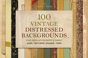 100 Vintage Distressed Backgrounds, a Background Graphic by The Object Atlas (Thumbnail 1 of 9)