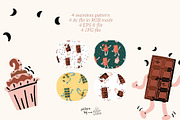 Choco Chocolate Seamless Patterns, a Pattern Graphic by lilovwishes (Thumbnail 2 of 5)