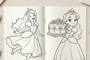 Magical Princess Coloring Book Vol24, a Person Illustration by ikarifq shop (Thumbnail 5 of 7)