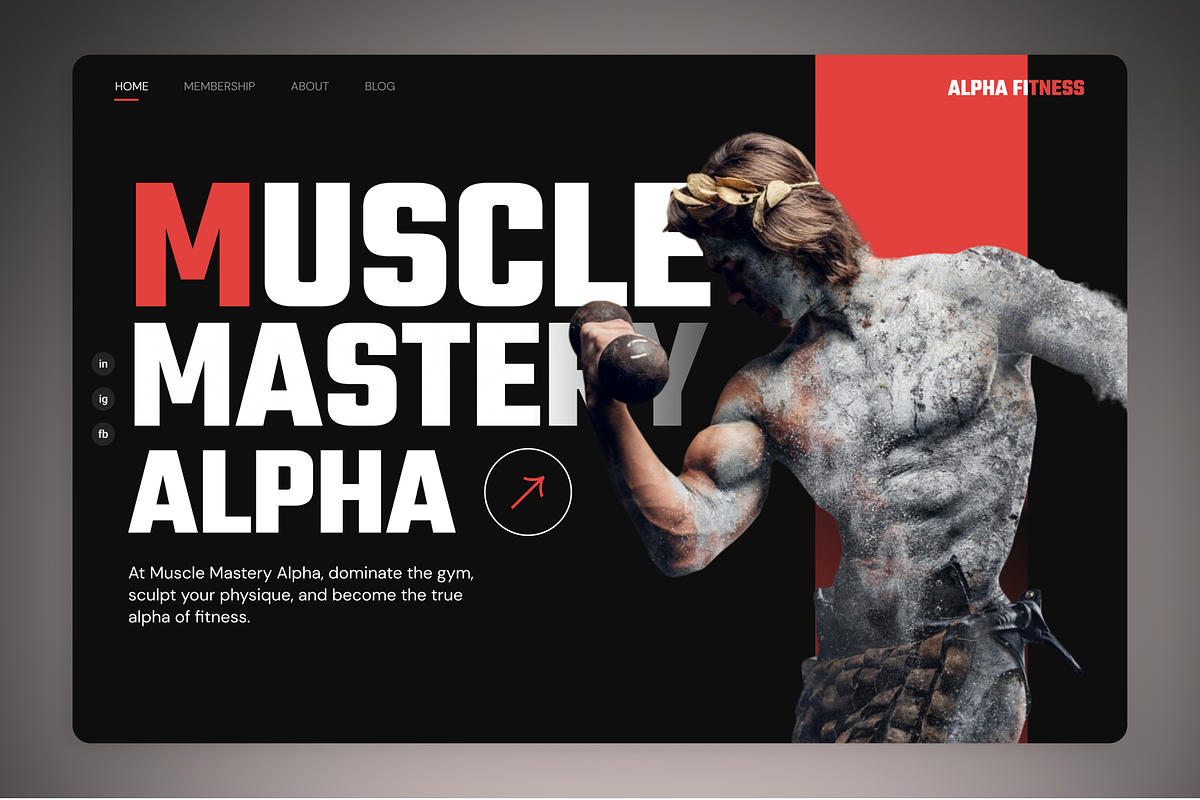 Aplaha Fitness-Fitness Hero Section, an UI Kit Template by nwdigitalstore (Photo 1 of 3)