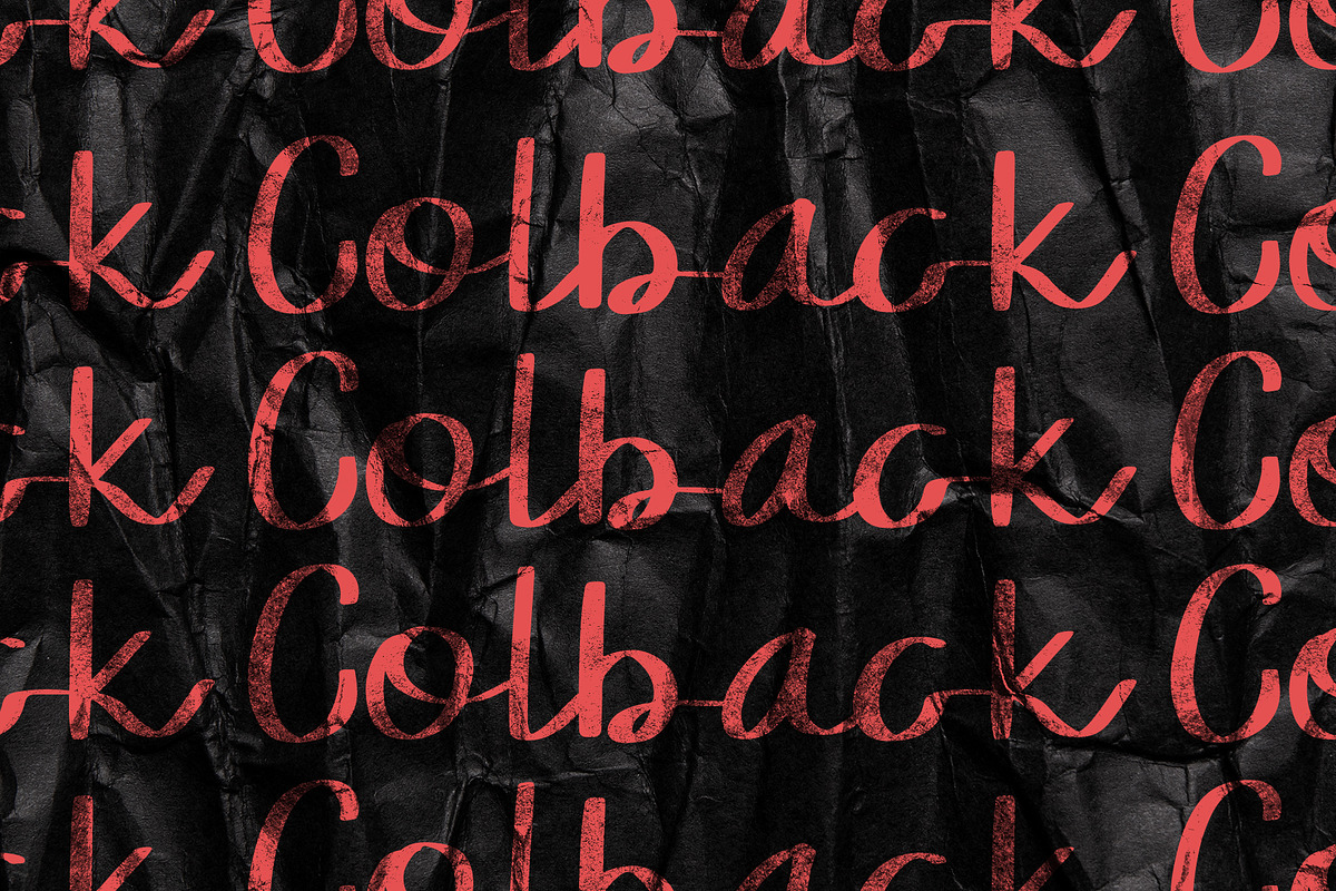 Colback Script Font, a Script Font by Dawnside Graphic (Photo 6 of 8)