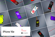Z-Mockups: iPhone 16e, an iPhone Mockup by ls.graphics (Thumbnail 1 of 10)