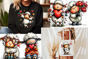 Funny Valentine Sheep Clipart, an Illustration by Designworld (Thumbnail 4 of 6)