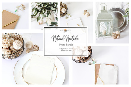 Natural Neutrals - Photo Bundle, a Background Photo by SunnyTangerine Stock