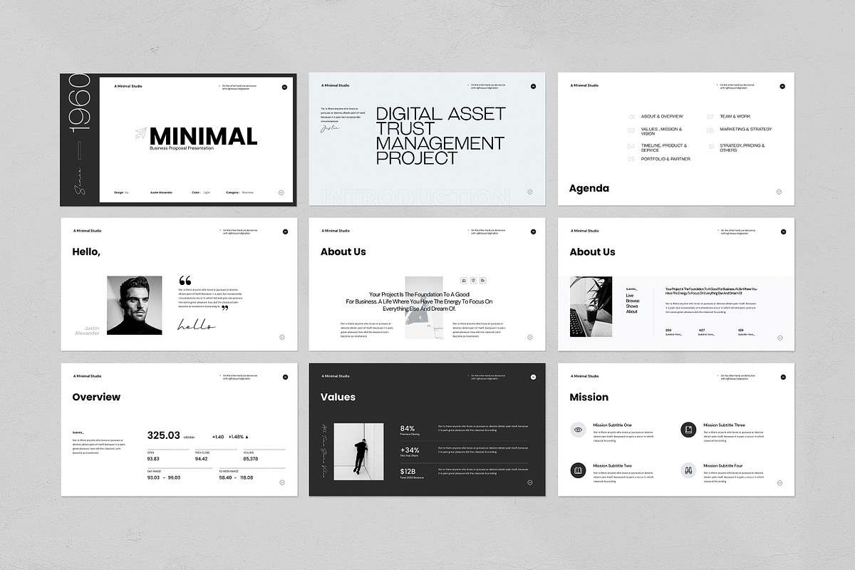 Minimal Business Proposal Template, a Presentation Template by evgenystudio (Photo 7 of 11)