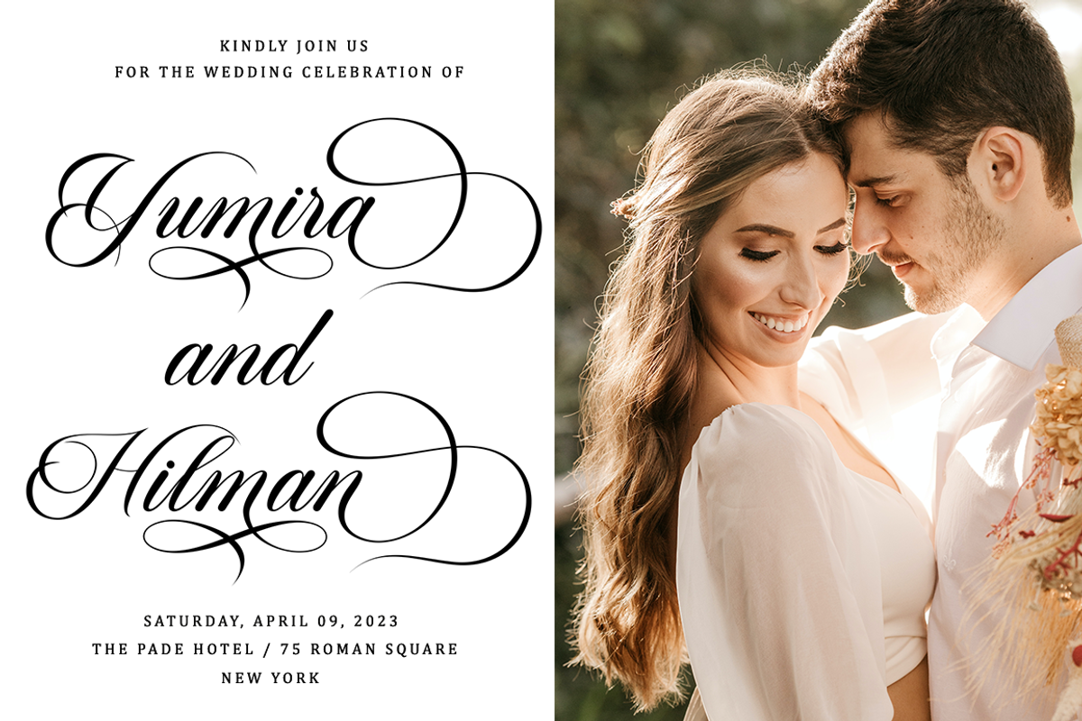Gadiani Font, a Script Font by Queenopstudio (Photo 3 of 16)