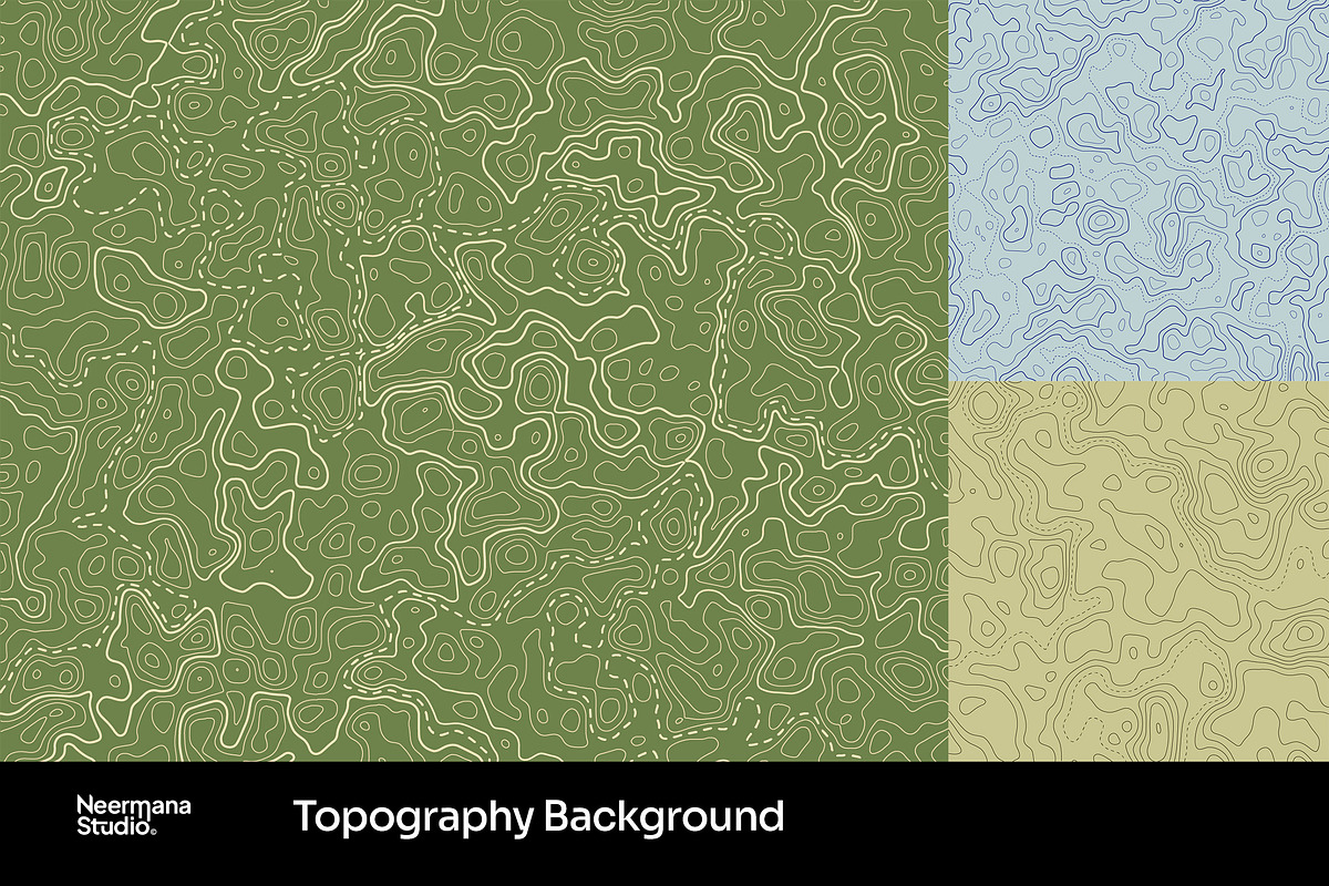Topography Background, a Background Graphic by Neermana