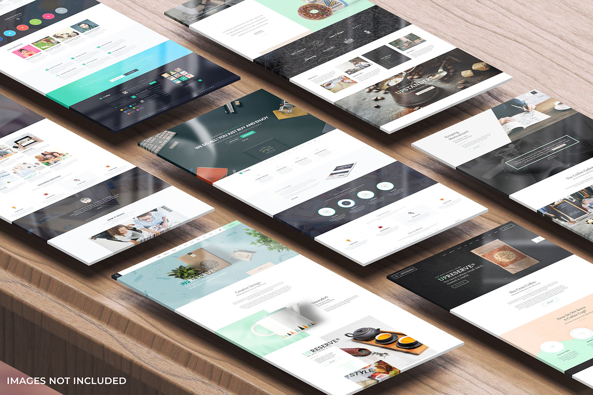 Webpages Presentation Mockups, an Advertising Mockup by RgraphicsDesign (Photo 3 of 4)