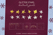 Crepe Snowflakes and Glitter Stars, an Object Graphic by Anzhelika (Thumbnail 5 of 12)