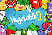 Cute Vegetable Characters #2, a Food Illustration by Jocularity Art (Thumbnail 1 of 3)