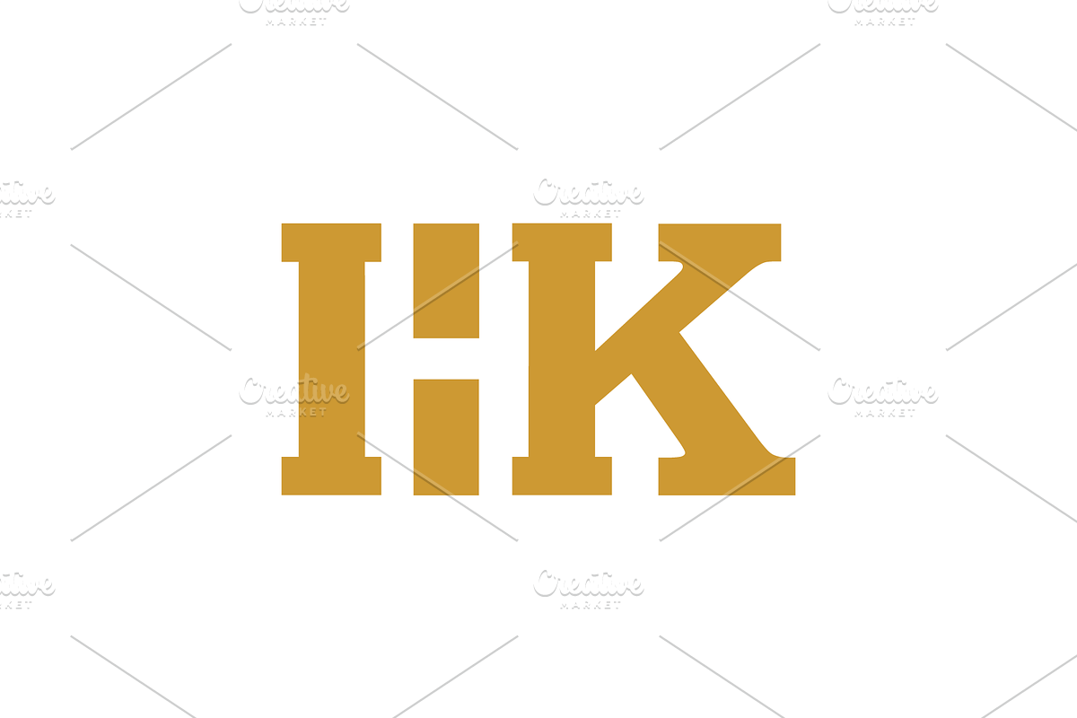 Logo Letter HK Simple Minimalist, a Branding & Logo Template by zaqilogo (Photo 2 of 2)
