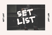 Set List, a Sans Serif Font by Midnight Grim (Thumbnail 1 of 5)