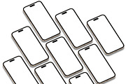 3D iPhone Presentation Mock-Up 16, an iPhone Mockup by Graphicsworld125 (Thumbnail 2 of 7)