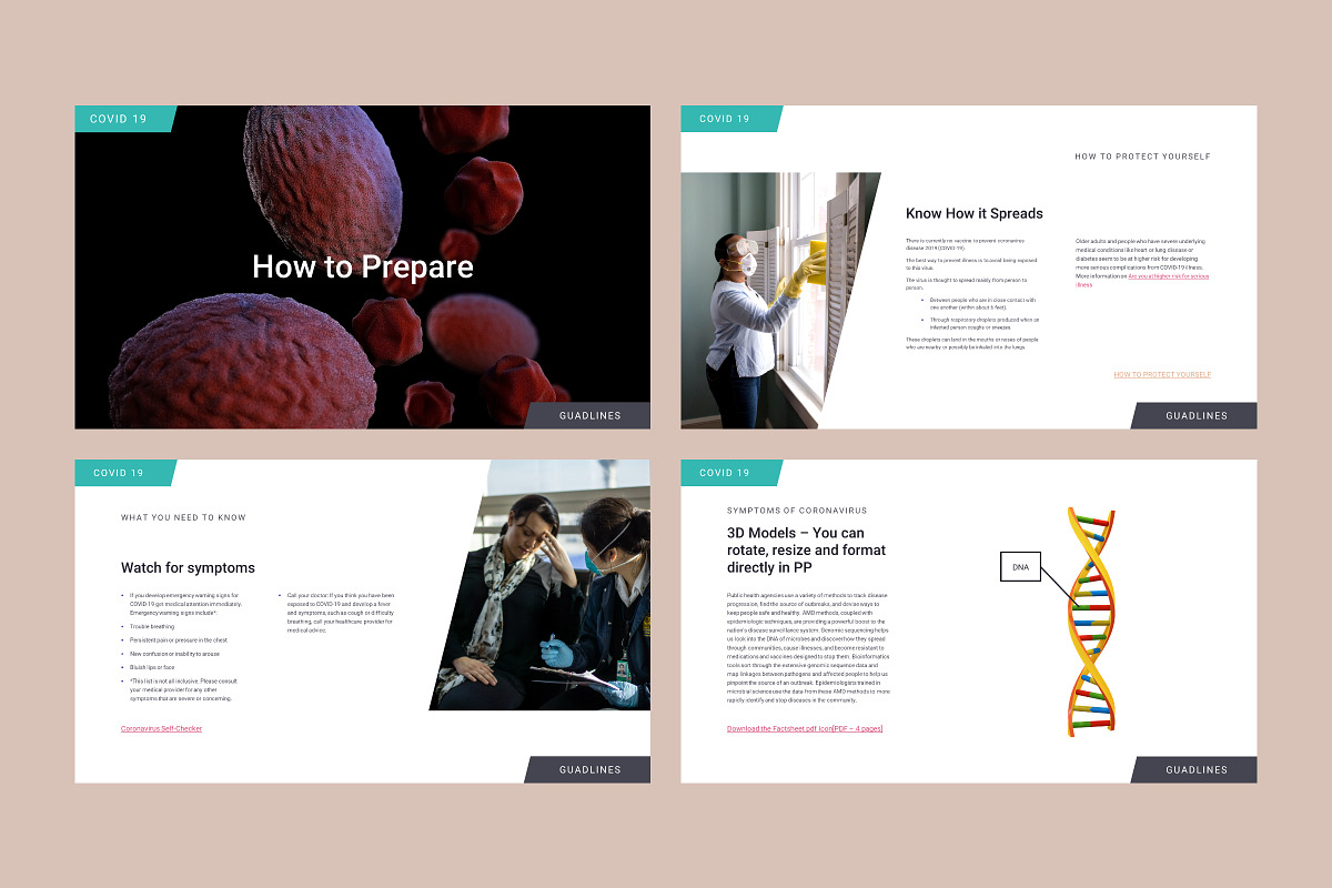 Covid 19 Corona PowerPoint Template, a Presentation Template by Goashape Studio (Photo 5 of 11)