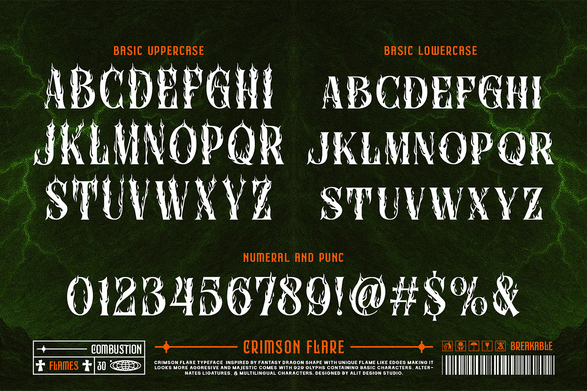 Crimson Flare Typeface, a Serif Font by alit design (Photo 7 of 20)