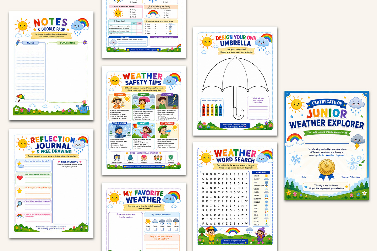Architecture for Kids Workbook, a Stationery Template by Designmela01 (Photo 4 of 5)