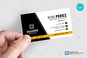 Construction Canva Business Card 05, a Business Card Template by PSDPixel (Thumbnail 4 of 4)