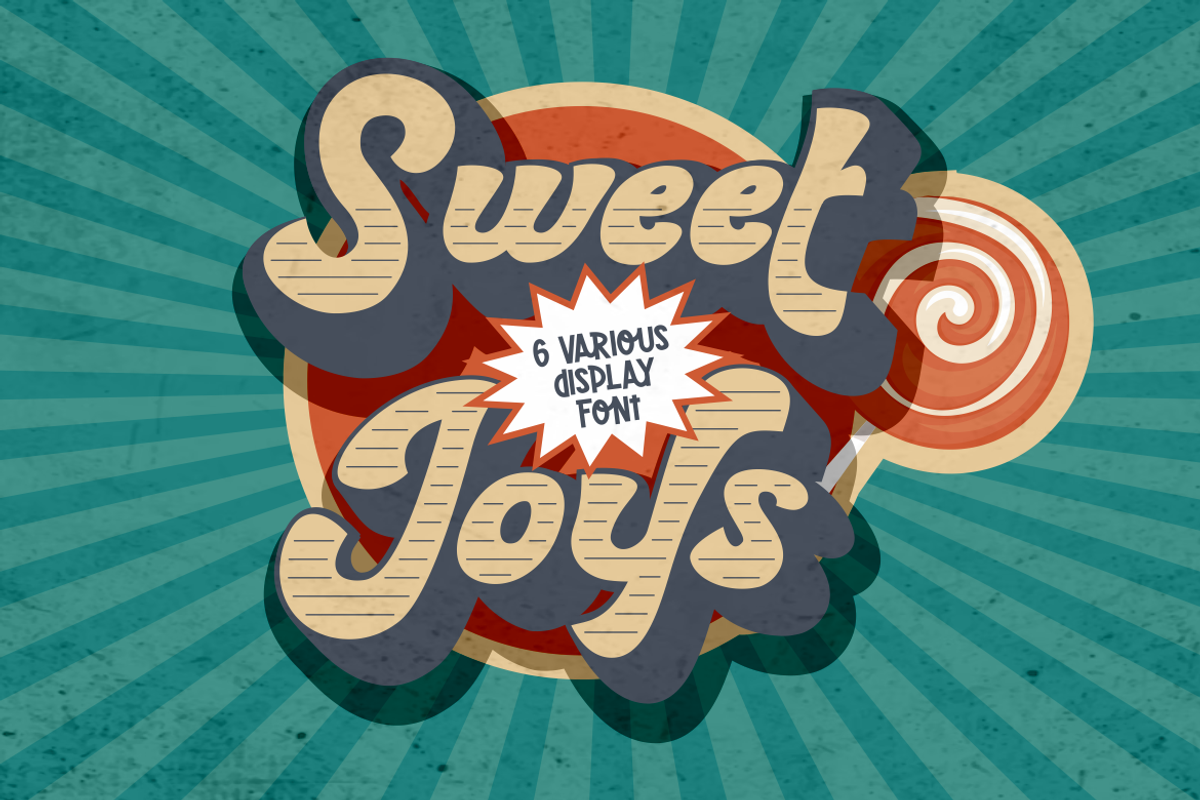 Sweet Joys - Display Font, a Font by PutraCetol Studio (Photo 1 of 11)