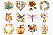 Summer Folk Clip Art Earthy Tones Ve, an Illustration by Sublimation Artist (Thumbnail 3 of 6)